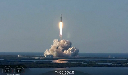 Lanzamiento Del Falcon Heavy De Spacex SpaceX Lanza Desde Florida Su