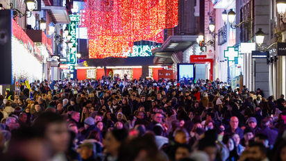 Una marea humana en el centro de Madrid: 