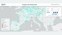 As se mapea desde Pamplona la calidad del aire en Europa