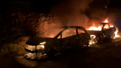 Incendian cerca de una treintena de coches en Tui, Pontevedra
