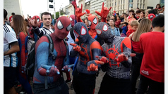 Mayor número de Spidermans por metro cuadrado: Argentina intenta batir su Récord Guinness