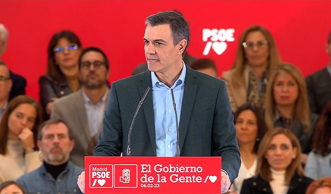 Sánchez presumió de la subida del SMI y obvia la polémica del ‘s es s’ en el lanzamiento de su candidata a la Alcalda de Madrid