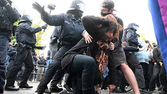 50 heridos en Alemania: enfrentamientos entre manifestantes de extrema izquierda y policías