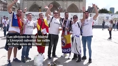 Las aficiones de Real Madrid y Liverpool calientan las calles de París