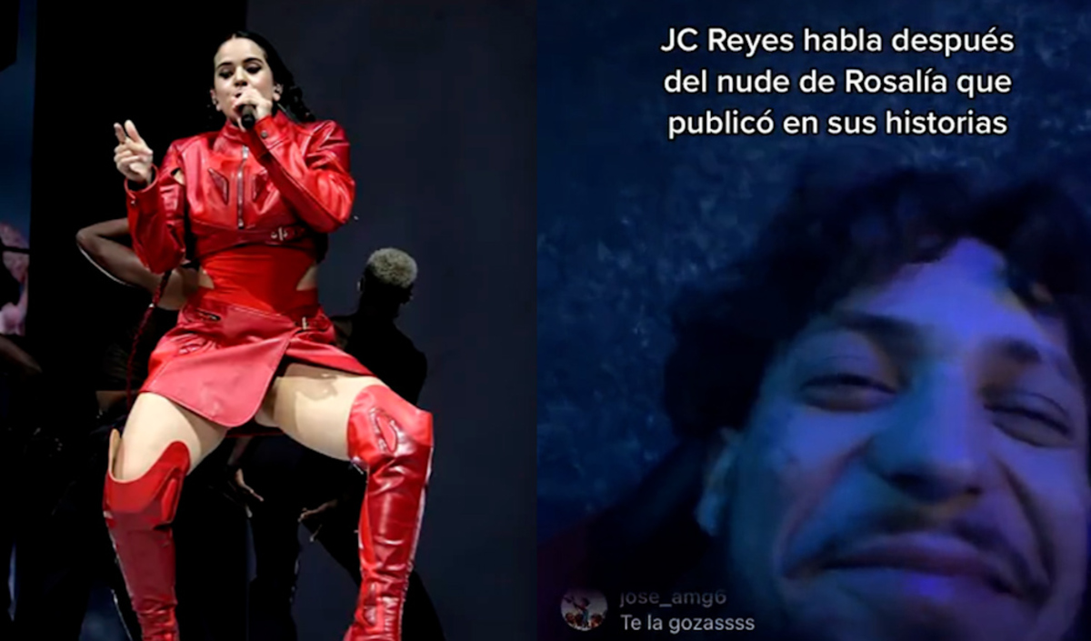 JC Reyes sube fotos de Rosalía manipuladas en las que aparece desnuda:  