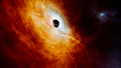 Descubren un agujero negro con el cuásar más rápido y brillante jamás visto
