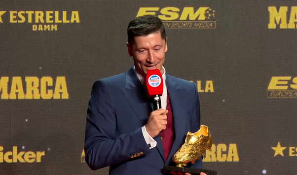 Lewandowski Recibe La Bota De Oro Elmundotv