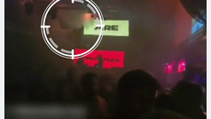 Momento en el que el humo empieza a invadir la discoteca Teatre de Murcia