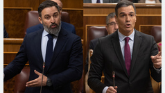 Rifirrafe entre Abascal y Sánchez en el Congreso: "No son muertos, son dictadores"