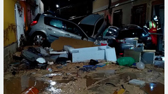 Muere un hombre arrastrado en una fuerte tormenta en Murcia cuando se hallaba en el salón de su casa