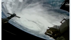 Así se ve el huracán Ian desde la Estación Espacial Internacional