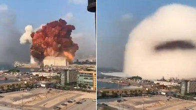 Huge Explosion Rocks Beirut Marca In English