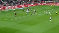 Gol de Sergi Guardiola (1-1) en el Girona 1-2 Rayo Vallecano