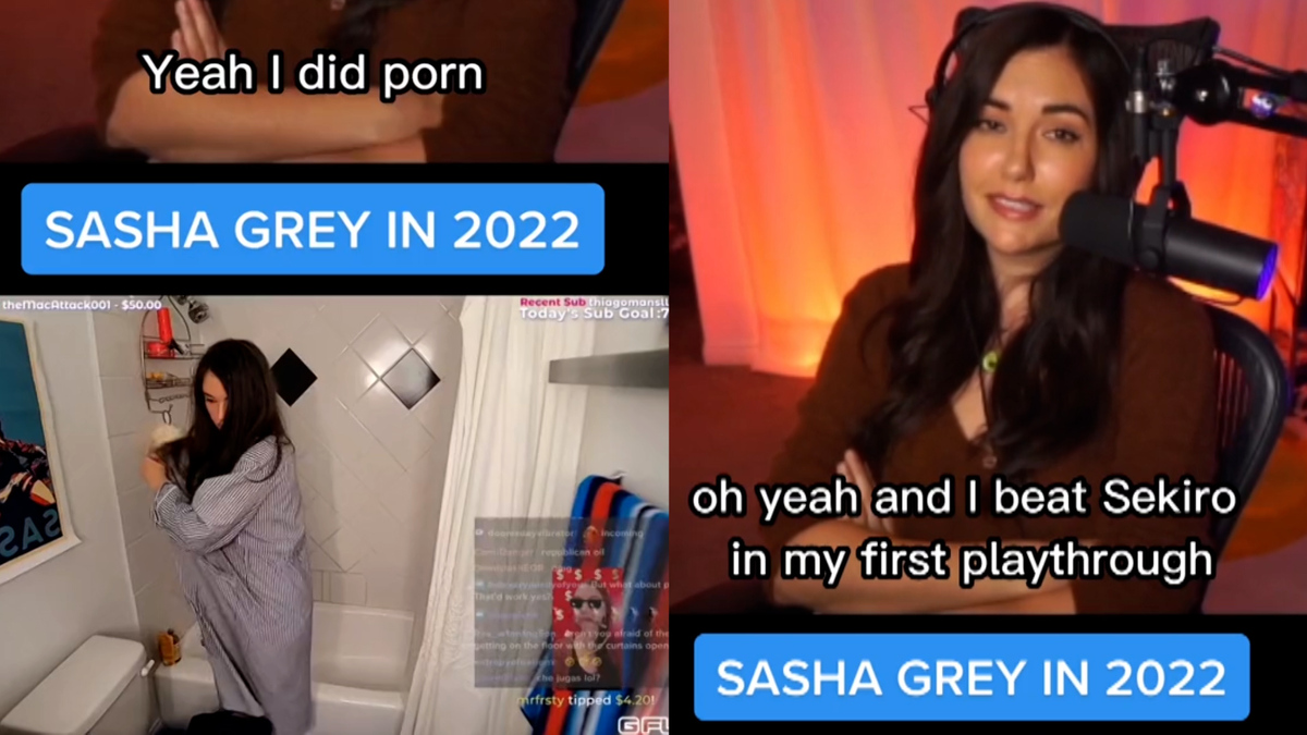 Sasha Grey, former porn actress, speaks out against haters on Twitch