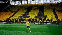 Marco Reus recibe espectacular homenaje de los aficionados de Borussia Dortmund en su ltimo partido