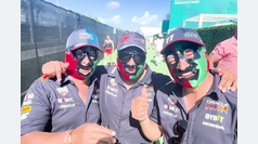 Mexicanos enmascarados disfrutan del Gran Premio de la Frmula 1 en Miami