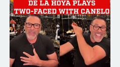 Oscar de la Hoya plays two-faced with Canelo Alvarez