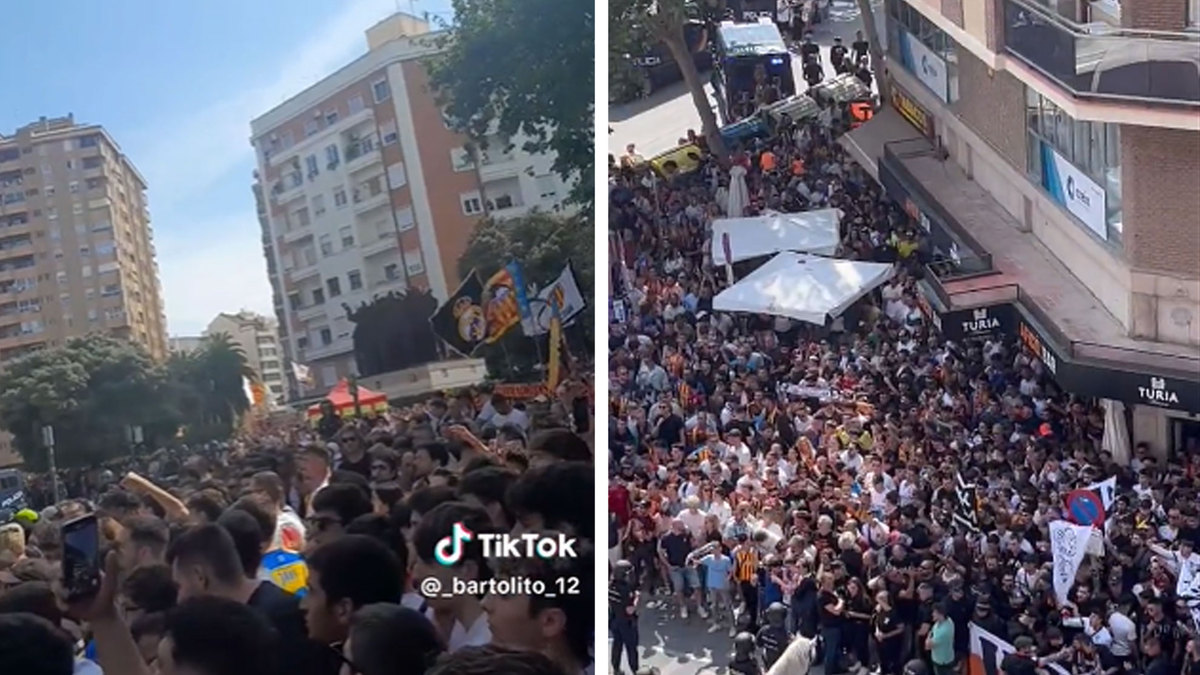 The chant of “Vinicius, you are a monkey” was already heard in Mestalla when the Madrid bus arrived