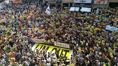 La brutal protesta en los aledaños de Mestalla... ¡10 minutos antes de empezar el partido!