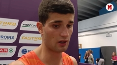 Asier Martnez, desolado tras su cuarto puesto en los 110 vallas del Europeo de Roma