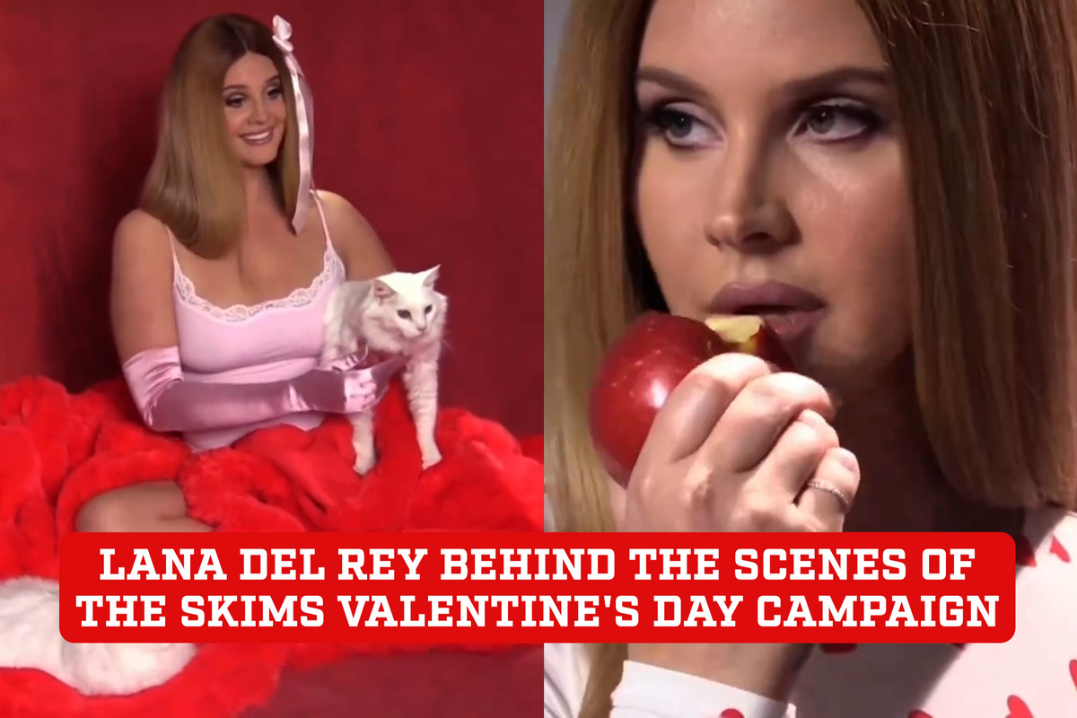 Lana Del Rey Poses For SKIMS Valentine's Day Collection