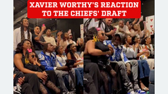 Xavier Worthy's reaction to joining Patrick Mahomes at Kansas City Chiefs