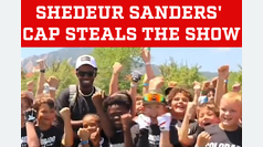 Shedeur Sanders' Cap Steals the Show at Youth Camp