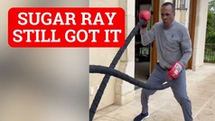 Sugar Ray Leonard proves he's in great shape at 68 years old in new training video