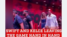 Travis Kelce and Taylor Swift left the stadium hand in hand