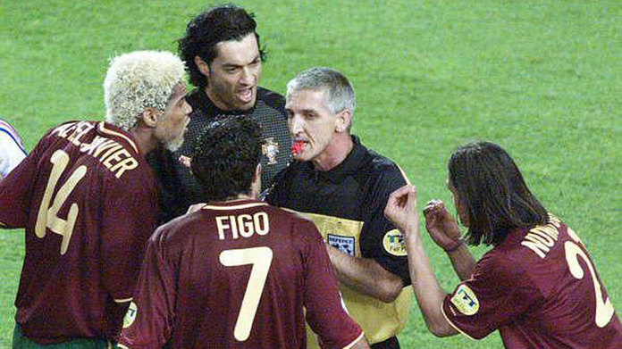 エバートン 2000年アウェイレプリカサッカーユニ　UK ボーイズXL Euro 2016: Euro 2000: The scene of Portugal's toughest France loss