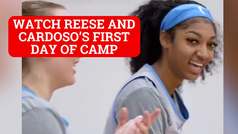 Angel Reese and Kamilla Cardoso test chemistry in first day of Chicago Sky training camp