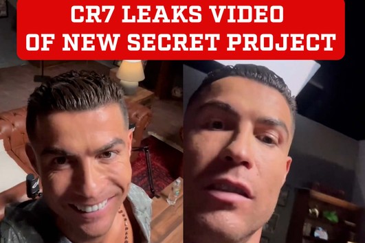 Cristiano Ronaldo Teases Fans with a Leaked Video of a Secret Project