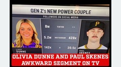 Olivia Dunne and Paul Skenes presented in a new segment during pregame show