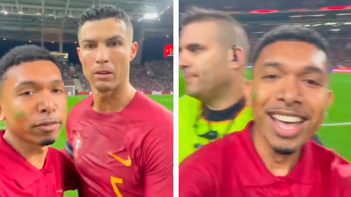 Niño interrumpe partido para abrazar a Cristiano Ronaldo - El Sol de México