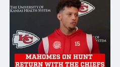 Patrick Mahomes talks about the first time he saw Kareem Hunt in the building