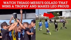 Lionel Messi's son Thiago makes him proud with golazo and a trophy for Inter Miami