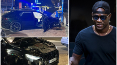 As� quedo el coche de Balotelli tras su accidente en Italia