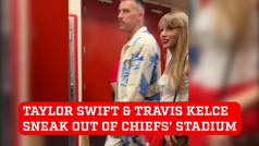 Taylor Swift and Travis Kelce spotted leaving Chiefs stadium together