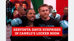Gervonta Davis surprises in Canelo's locker room ahead of Munguia fight