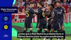 Hummels: "Real Madrid favorito? Nosotros nos centramos para llegar a la final"