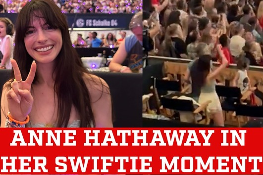 Anne Hathaway to the rhythm of Taylor Swift - MARCA TV English