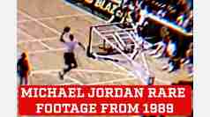 Michael Jordan's rare footage from 1989 shows incredible jumping ability in his prime