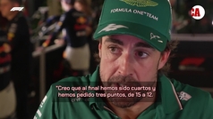 Alonso, sobre su sanción: "Me da igual, no cambia las sensaciones y estoy súper feliz"