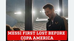 Lionel Messi's son Mateo defeats his dad and ispires him ahead of the Copa America