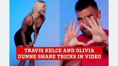 Travis Kelce and Olivia Dunne share skills in a fun video collaboration