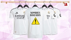 Los nombres baneados en la web del Real Madrid para las camisetas