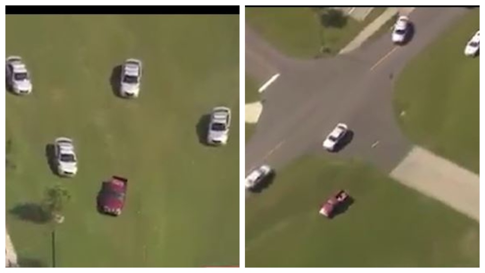 Cuando el GTA se hace realidad: ojo a los 'gambeteos' de este conductor huyendo de la polica!