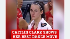 Caitlin Clark dances into the playoffs