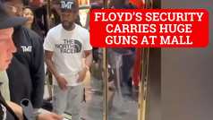 Floyd Mayweather travels with armed security with huge guns just to go shopping