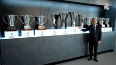 Florentino Pérez coloca en la vitrina la undécima del Real Madrid de baloncesto